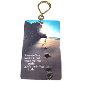 Vintage Show Me Your Ways O Lord Keychain Card